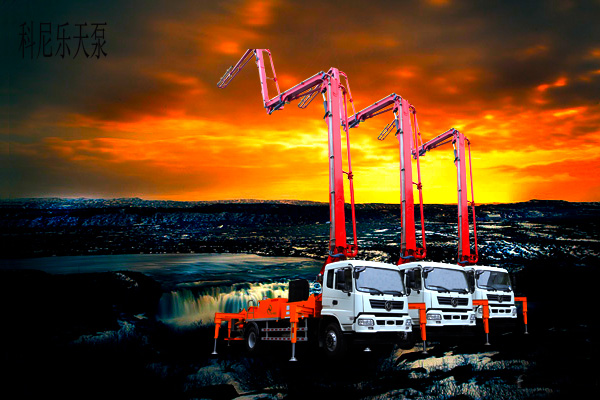 天泵，小型混凝土泵，小型泵车