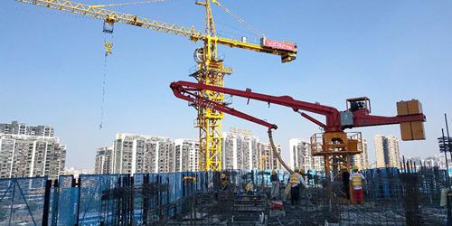 混凝土布料机筑造高楼-科尼乐集团，您正确的选择