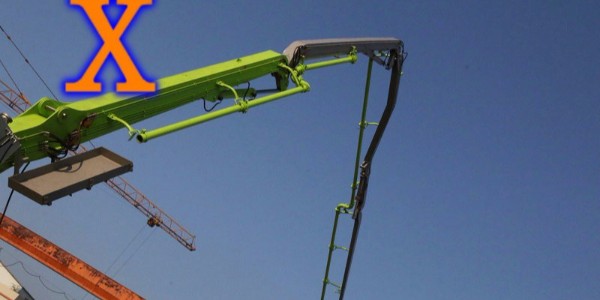 混凝土泵与混凝土布料机两大战神完美结合，让您的工程完美收工